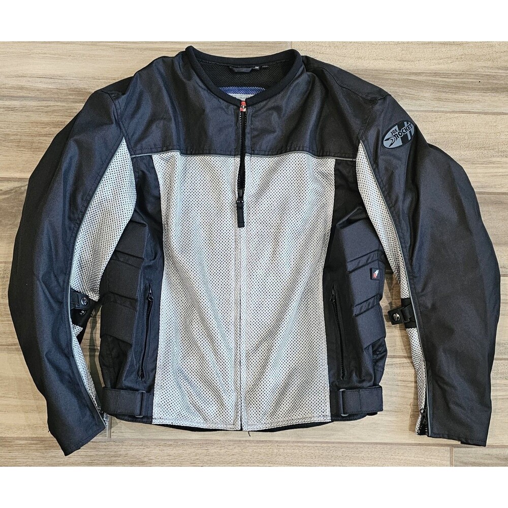 Men's Size XL Joe Rocket Phoenix Armored Lightweight Mesh Gray Motorcycle Jacket